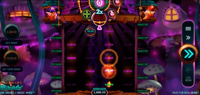 Fire Gnomes 2 Magic Wheel - Free Spins-rooster met actieve rollen